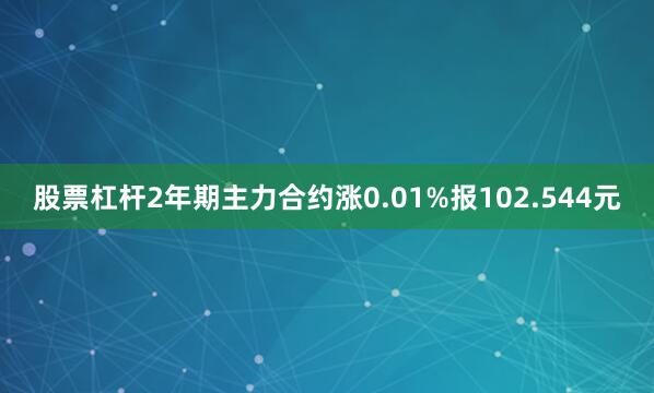 股票杠杆2年期主力合约涨0.01%报102.544元